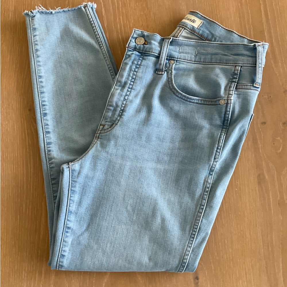 Madewell 10“ High Rise Skinny Crop Jeans Women's Size 30 Stretch Denim